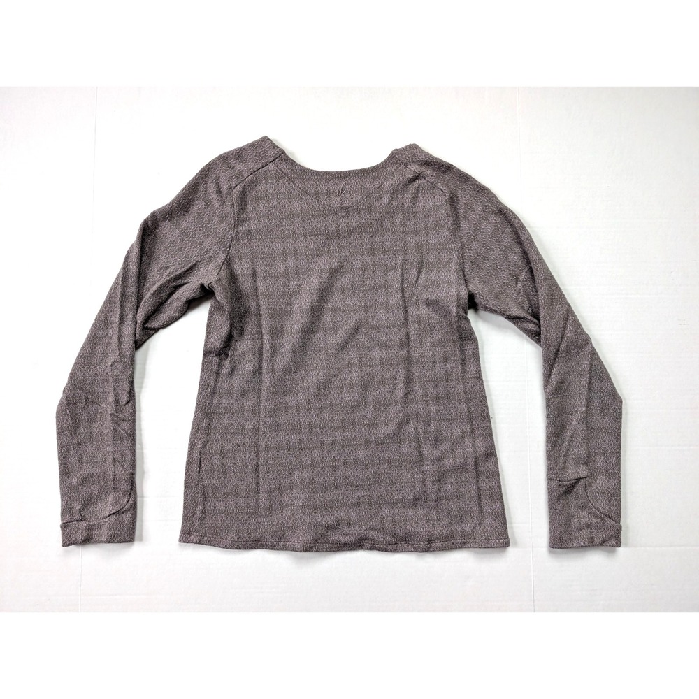 Ibex Merino Wool Womens Medium Purple Pattern Base Layer Long‎ Sleeve - Picture 7 of 9